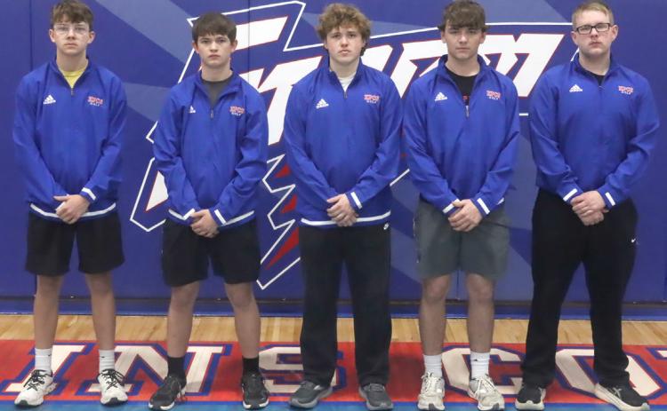 Members of the High Plains golf team are, (left to right)-Caleb Dubas, Jacob Lesiak, Chase Owens, Kyler Hans and Leland Pike. PCN photo by Ken Kush.