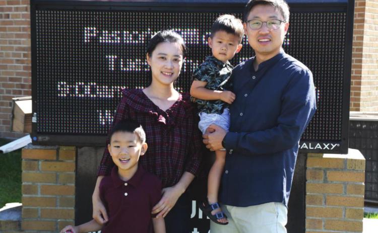 Soonil Park is the new pastor in Osceola and Shelby. He is joined by his wife, Insun Kim, and their sons, Joel and Joshua.