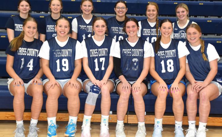 2024-25 CC GBB team: (front row) Edie Peterson, Chesney Sundberg, Bricelynn Larson, Lindee Kelley, Adrienne Waller and Ema Dickey; (back row) Beretta Webb, Kelsey Brehm, Ella Clark, Cortina Donnelly, Olive Peterson and Delainey Cramer. Not pictured: Hadley Larson. PCN photo by Beth Sparrow.