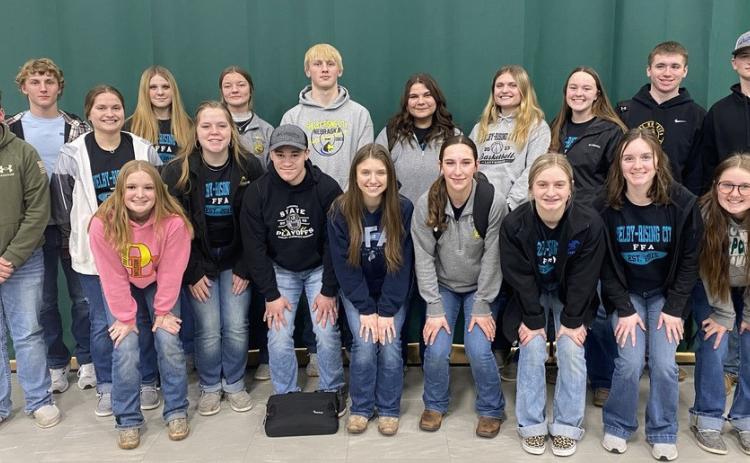 The Shelby-Rising City FFA team has been busy the last few months. Shelby-Rising City Schools photos