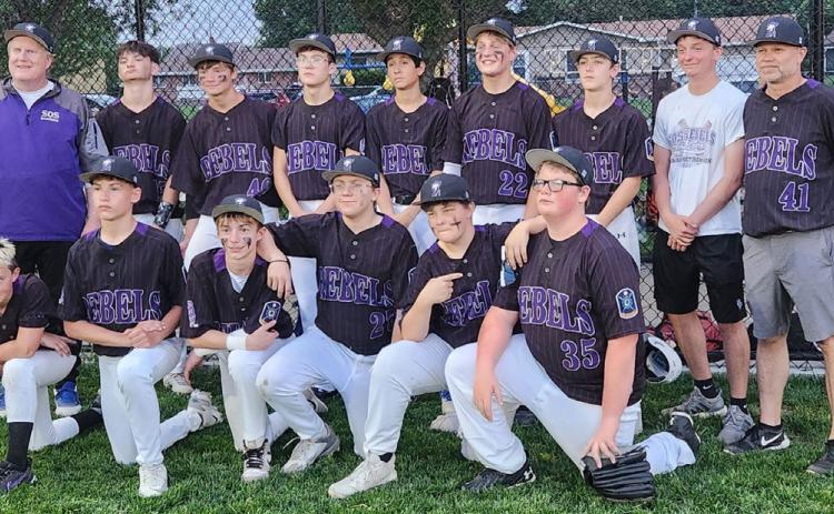 The Rebels 14-U Baseball team. Photo was provided.