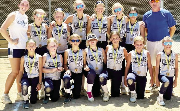 The Cross County 10-U girls softball team recently finished fourth in a 31-team tournament field. Photo was provided.