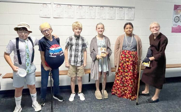 High Plains elementary students have fun with Age Day as part of the High Plains Homecoming Festivities this week. Photos were provided.