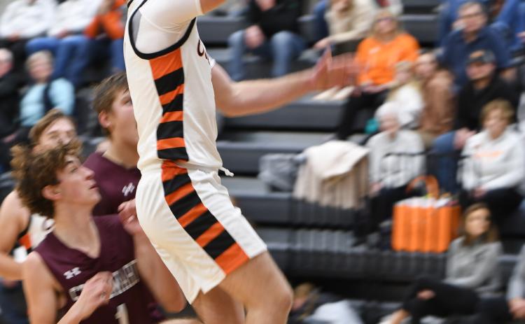 Isaiah Zelasney goes up for an easy two points in Thursday's win. PCN photo by Rick Holtz