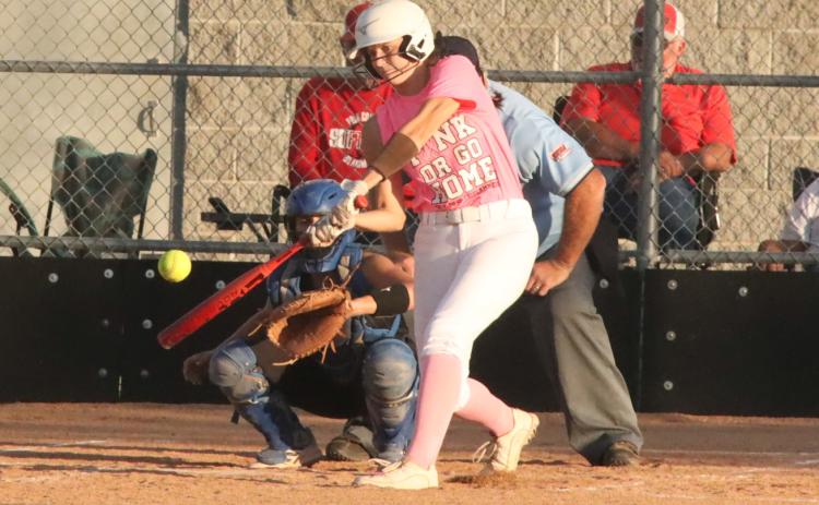 Top- Blue River senior catcher Danica Watts was named to the SNC First Team. PC senior Adrienne Waller led the area in batting average with a .578 average. PCN file photos by Ken Kush.