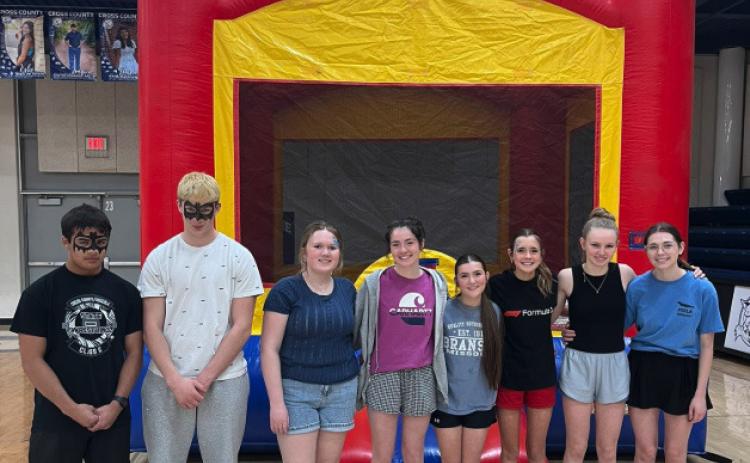 FCCLA held their family festival on Saturday afternoon. Pictured are several FCCLA members who helped. Photo provided.