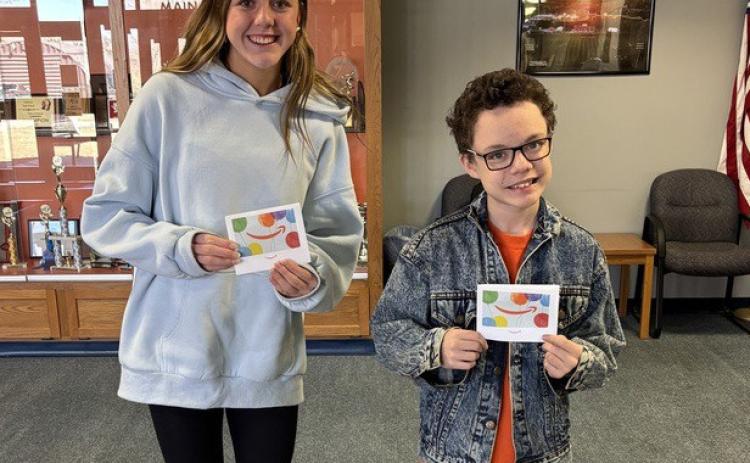 Bulldog pride winners were Kalisyn Prososki and Ayden Hinze. Photo provided.