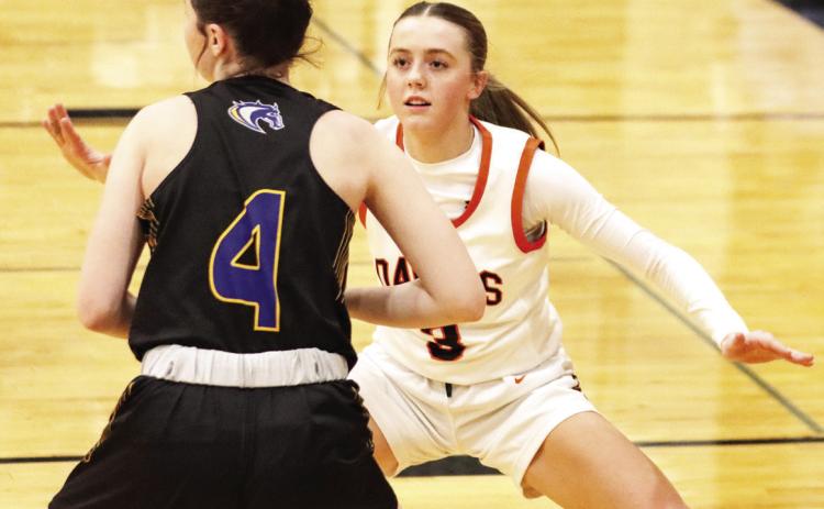 Above- Kalisyn Prososki locks down on the Riverside player.