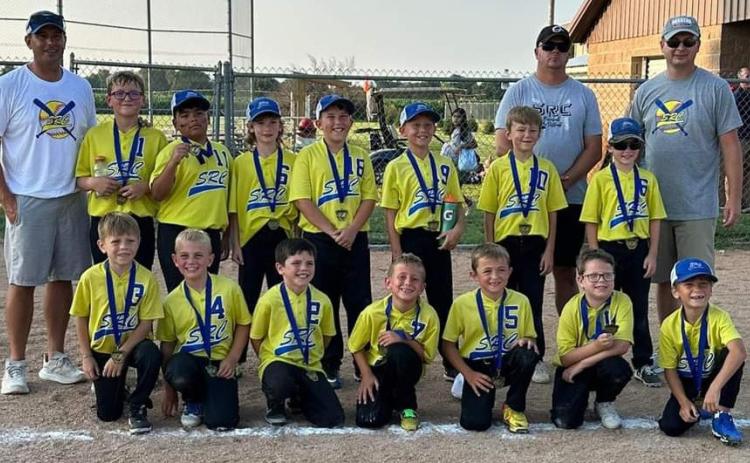 S-RC 8 and under team pictured from left to right (back row): Coach Joe Hopwood, Nash Schmit, Matthew De La Riva, Simon Lingenfelter, Isaac Karpisek, Jackson Hopwood, Ryker Sabata, Nolan Noyd, Coach Joe Noyd, Coach Bryant Alt (front row): Jaxson Martinez, Cohen Tejkl, Quien Larson, Wyatt Hopwood, Dawson Augustin, Orion Waite, Tucker Alt. Photo provided.