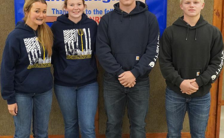 High Plains FFA members Elanie Sweet, Allie Howell, Caleb Sharman and Gage Friesen placed 11th out of 32 teams.