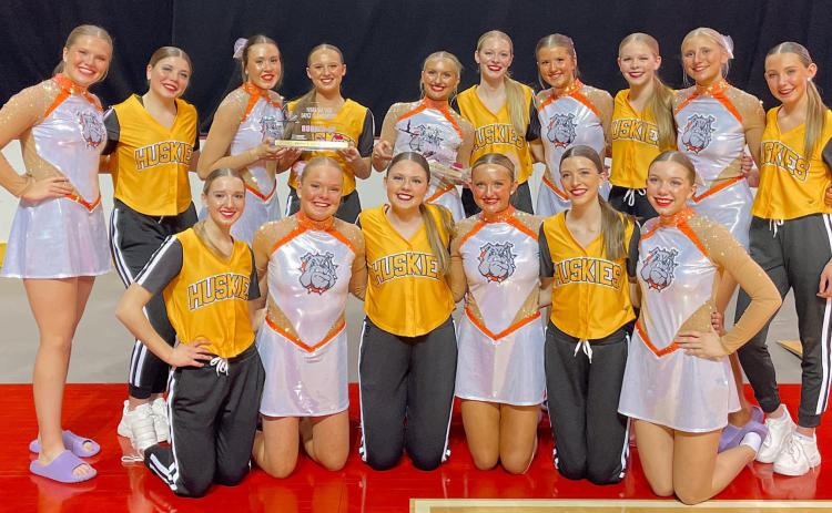Osceola and Shelby-Rising City dance/cheer teams competed at state. The Osceola Dazzlers brought home champion in Pom with Shelby-Rising City runner up in Pom. Photo provided.