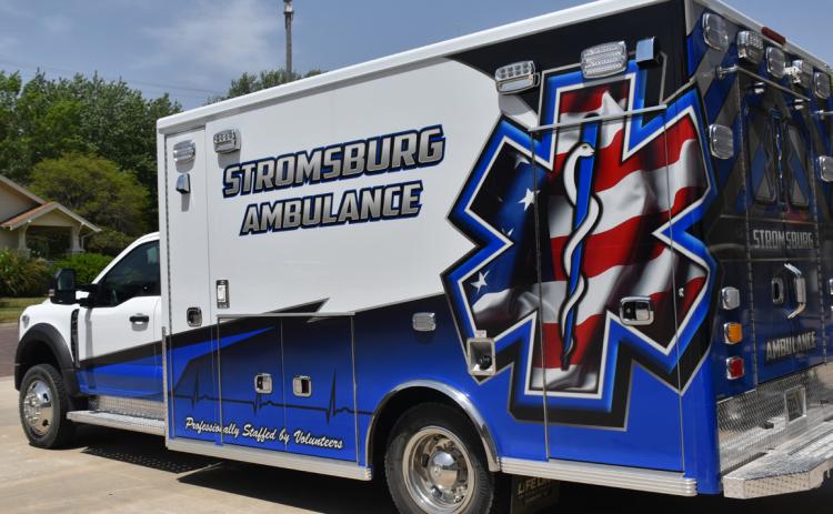 Stromsburg’s new ambulance arrived recently. PCN photos by Beth Sparrow.