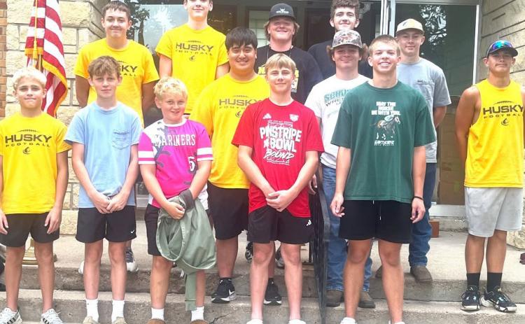These AMAZING Husky volunteers did a WONDERFUL job representing SRC and assisting at Shelby Sacred Heart Catholic Church on Thursday morning! So many boxes and supplies moved with excellent teamwork! This generous service was very much appreciated! Photo provided.