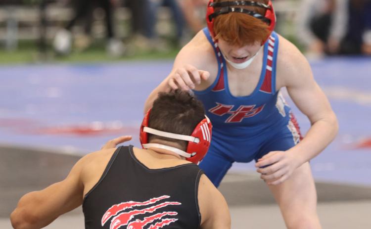 Top-Makayo Confer of High Plains is shown in action at the Norm Manstedt Invite. Confer scored four of the team’s six points.