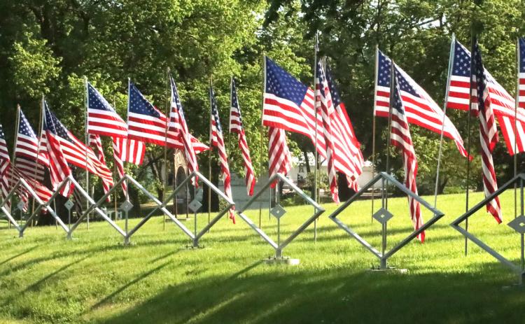 Flags were flying at the Osceola Cemetery during Memorial Day Week. PCN photo by Ken Kush.