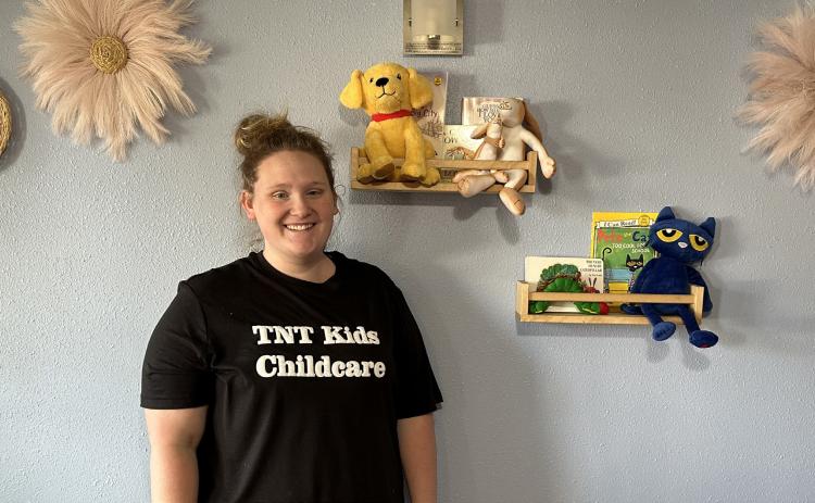 A new daycare will be opening soon in Stromsburg. Pictured is Katelynn Marker in the daycare during open house. PCN photo by Rick Holtz.