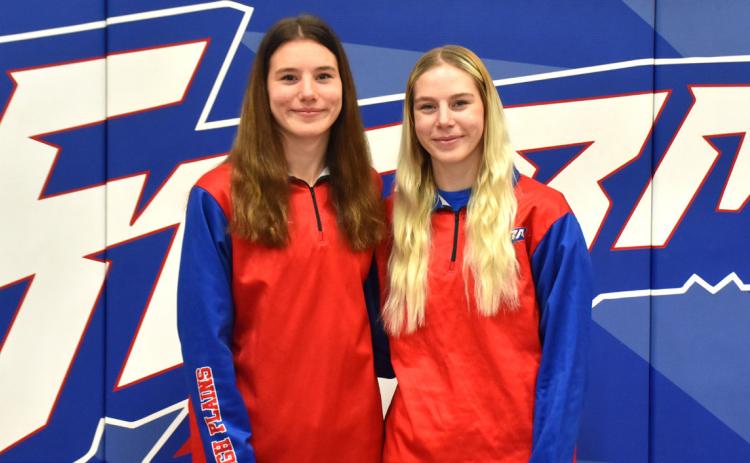 The sister duo of Dakota and Bailey Gress placed fourth and second respectively at the girls’ wrestling invite in Cedar Bluffs. PCN file photo. CEDAR BLUFFS – High Plains’ Dakota and Bailey Gress traveled to Cedar Bluffs to wrestle on Saturday. They placed 17th out of 25th with 38 points scored by these TWO girls.