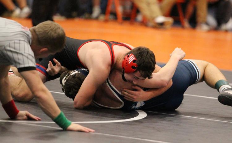 Storm’s Aaron Brown is shown here competing at the Osceola Invite earlier this year. Brown scored six of the teams 11 points at the Pleasanton Invite this past weekend. PCN file photo by Travis Lane.