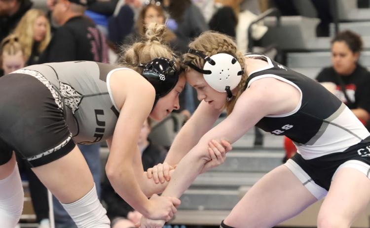 Freshman, Piyper Berggren is shown here in action at the Wahoo Invite last December. Berggren improved to 19-12 with a third place finish at the Schuyler Invite. PCN file photo by Ken Kush.