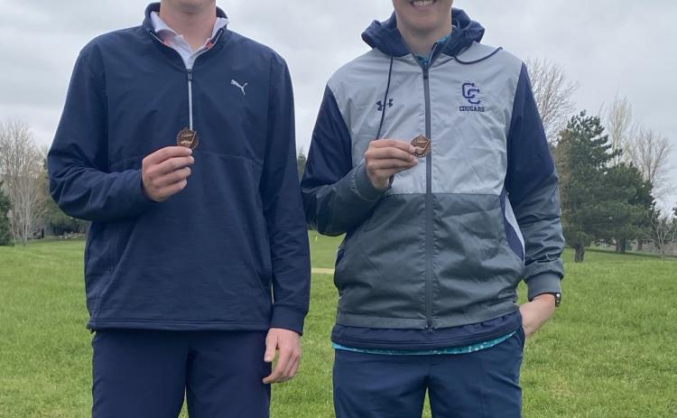 Ashton Seim placed fifth and Wyatt Hengelfelt seventh at the St. Francis golf meet. Photo provided.