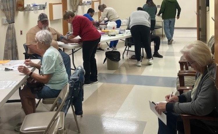 Above: Many attended the health fair at Annie Jeffrey Health Center. Photo provided.