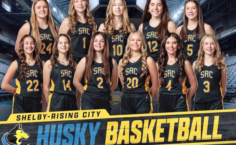 The 2025 Shelby-RC Huskies girls basketball team are; Front (L-R)-McKenna Stewart, Reese Carter, Patience Spitz, Olivia Fredrick, Kendall Nickloite,Alayna Gabel. Back-OliviaAdams, Hayden Hopwood, Olivia Lingenfelter, Brea Schaefer, Kaleigh Ruth. Photos provided by Goc’s Creative Images.