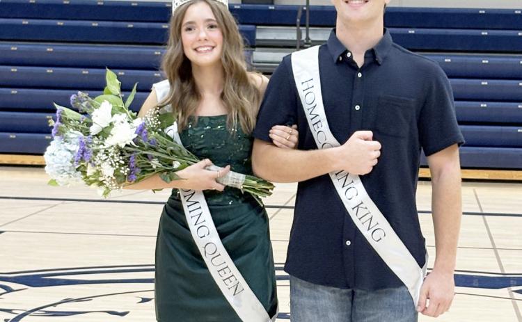 Cross County crowned the 2026 Homecoming King and Queen, Jed Berggren and Ella Cramer. PCN photo by Beth Sparrow.
