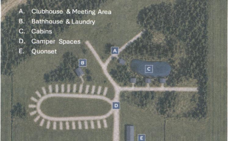 The plan for the recreational area is shown. Graphic provided by Dustin Chrisman.