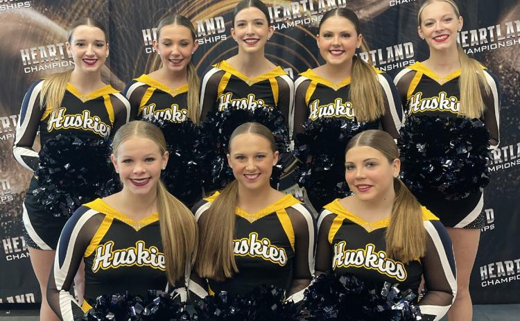 Pictured are the members of the Shelby-Rising City Dance Team (not in order): Senior, Kaylei Perry; senior, Ellie Frederick; junior, Katelyn Nekl; junior, Jordyn Donner; sophomore, Kendall Nickolite; freshman, Olivia Frederick; freshman, Charlie Thompson; and freshman, Leah Whitmore. Justice Houston is the Coach.