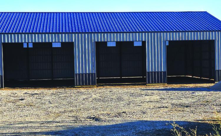 The new Stromsburg chamber storage facility is coming along. Funds are still needed for phase 2. Photo provided by Ken Everingham.