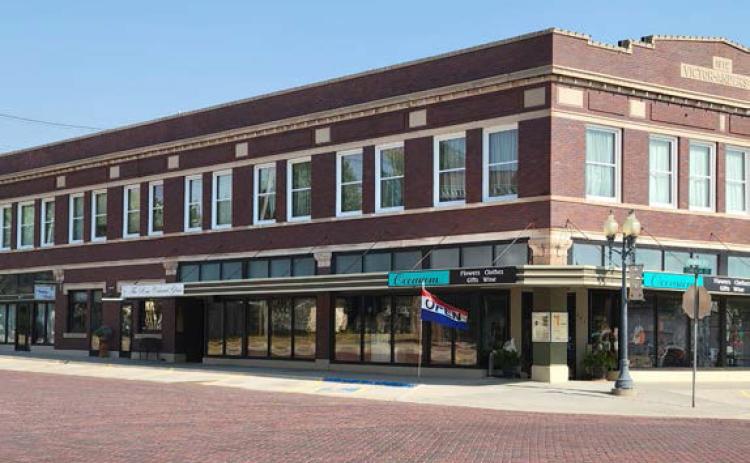 The VictorAnderson building (above) is featured on the Nebraska Christmas Passport program. (Below) Occasions is one shop located in the building with unique gifts as pictured. PCN photos by Beth Sparrow.
