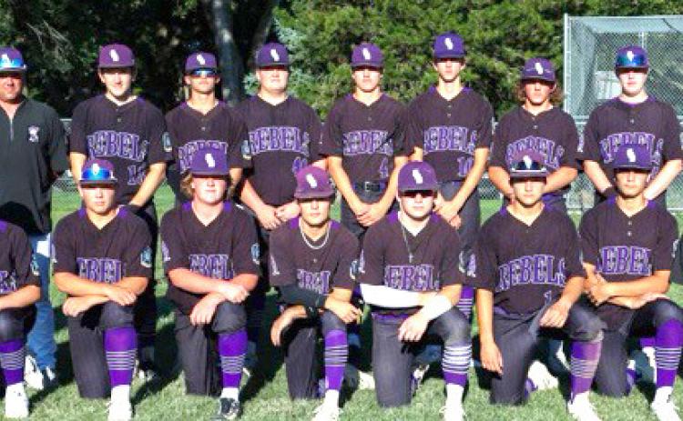 Front (L TO R) Dawson Baloun, Layne Donner, Clay Schueth, Brayden Santos, Aden Feezell, Eli Svoboda, Derek Georges, Coach Jarad Swanson. Back (L TO R) Coach Max Hoatson, Coach Marcus Donner, Leighton Cromwell, Jaxon Carter, Landon Winslow, Landan Drozd, Gunner David, Aaron Willis, Kris Rediger, Coach Mick Hoatson. Photo provided.